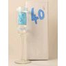Hand-Painted Glass Champagne Flute 